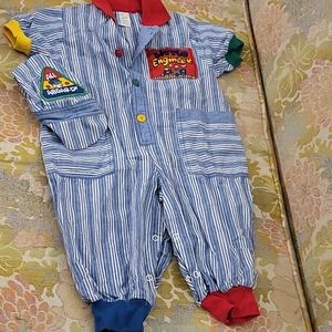 Size 18 Months Vintage 1 piece train outfit